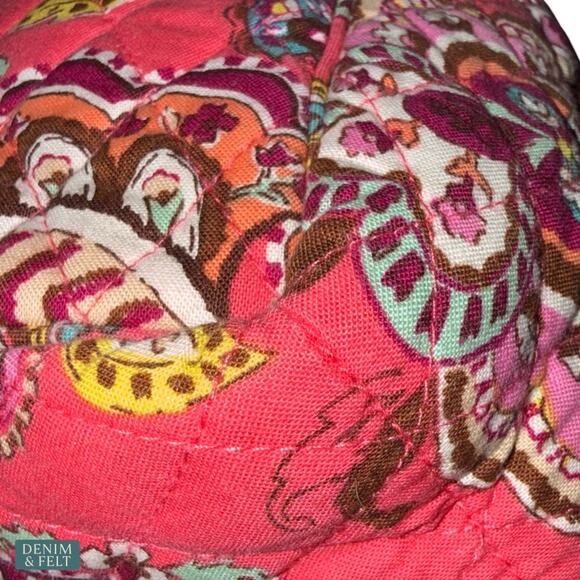 Vera Bradley Call Me Coral Quilted Backpack Pink Floral Boho Travel Everyday Bag